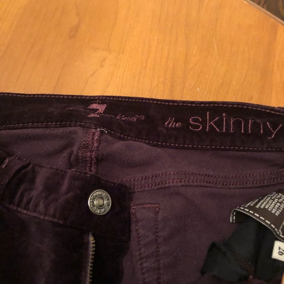 Crushed velvet skinny leg pants from 7 - Picture 7 of 8